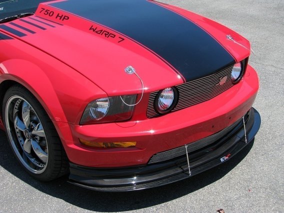 APR Performance Carbon Fiber Wind Splitter With Rods fits 2005-2009 Mustang GT W/ APR Airdam