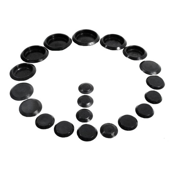 Metro Black Plastic Flush Munt Hole Plugs See Components List; PK 600