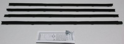 1964 El Camino & 2 Door Station Wagon Authentic Window Felts Whiskers Kit (4pcs)