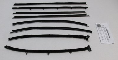 1968 Chevelle Coupe Authentic Window Felts Whiskers Kit (8pcs)