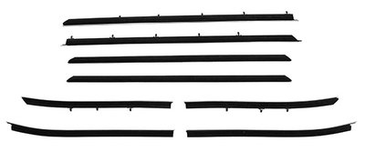 1968 Chevelle Convertible Replacement Window Felts Whiskers Kit (8pcs)