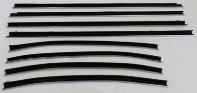 1968 Chevelle 2 Door Sedan Replacement Window Felts Whiskers Kit (8pcs)