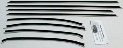 1969 Chevelle 2 Door Coupe Replacement Window Felts Whiskers Kit (8pcs)