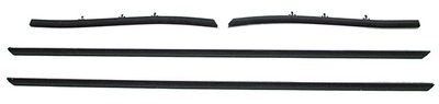 1970-72 Chevelle Convertible Outers Only Replacement Window Felts Whiskers Kit (4pcs)