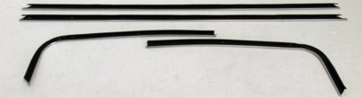 1970-72 Chevelle 2 Door Hardtop Outers Only Replacement Window Felts Whiskers Kit (4pcs)