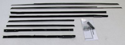 1963-64 Impala 2 Door Hardtop Authentic Window Felts Whiskers Kit (8pcs)