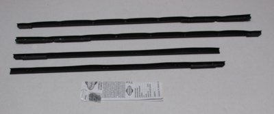 1963-64 Impala 4 Door Hardtop Outers Only Authentic Window Felts Whiskers Kit (4pcs)