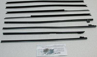 1965-66 Caprice 4 Door Hardtop With Out Buick Special Molding Authentic Window Felts Whiskers Kit...