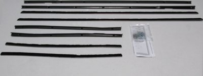 1965-66 Impala 2 Door Sedan Authentic Window Felts Whiskers Kit (8pcs)