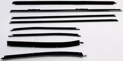 1971-76 Caprice Convertible Authentic Window Felts Whiskers Kit (8pcs)