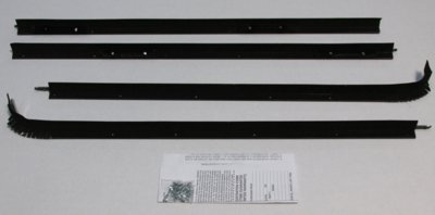 1971-74 Impala 4 Door Sport Sedan Outers Only Authentic Window Felts Whiskers Kit (4pcs)