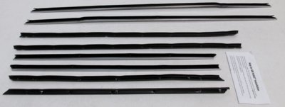 1965 Impala 2 Door Hardtop Replacement Window Felts Whiskers Kit (8pcs)