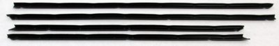 1965 Impala 2 Door Hardtop Outers Only Replacement Window Felts Whiskers Kit (4pcs)