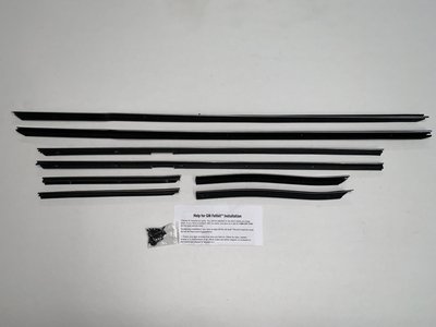 1967 Caprice 2 Door Hardtop Replacement Window Felts Whiskers Kit (8pcs)