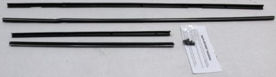 1967-68 Bel Air 2 Door Sedan Outers Only Replacement Window Felts Whiskers Kit (4pcs)