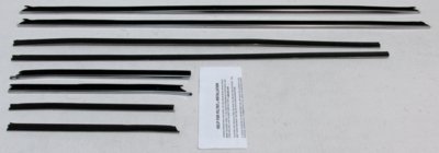 1968 Caprice Custom Hardtop Replacement Window Felts Whiskers Kit (8pcs)