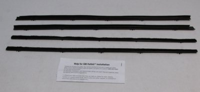 1967-72 G.M. Truck Authentic Window Felts Whiskers Kit (4pcs)