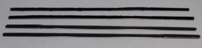 1967-72 G.M. Truck Authentic Window Felts Whiskers Kit With Out Vent Window (4pcs)