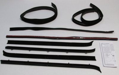 1973-80 G.M. C-10 Truck Superkit Authentic Window Felts Whiskers Kit (8pcs)