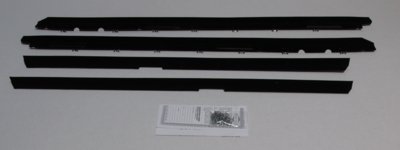 1984-89 Corvette C4 Authentic Window Felts Whiskers Kit (4 pcs)