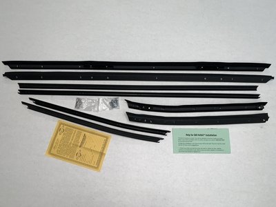 1970-71 Oldsmobile 98 Convertible Authentic Window Felts Whiskers Kit (8pcs)