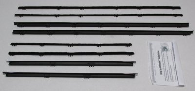 1965 Cutlass 2 Door Sedan Authentic Window Felts Whiskers Kit (8pcs)