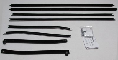 1969 Cutlass Convertible Authentic Window Felts Whiskers Kit (8pcs)