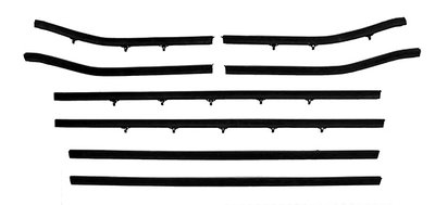 1966-67 Cutlass Convertible Replacement Window Felts Whiskers Kit (8pcs)