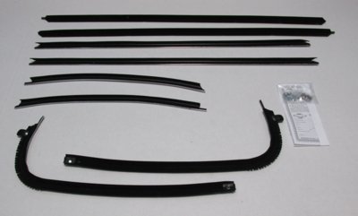 1969-72 GTO 2 Door Hardtop Authentic Window Felts Whiskers Kit (8pcs)