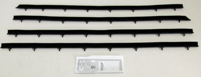 1972-76 Chevy Vega Hatchback Without Buick Special Molding Authentic Window Felts Whiskers Kit (4...