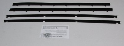 1972-76 Chevy Vega Hatchback With Buick Special Molding Authentic Window Felts Whiskers Kit (4pcs...