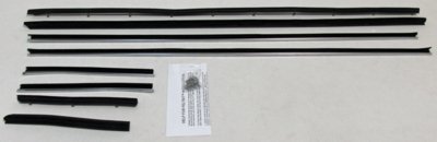 1969-70 Cougar Standard Convertible Replacement Window Felts Whiskers Kit (8pcs)