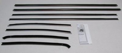 1970 Cyclone 2 Door Hardtop Authentic Window Felts Whiskers Kit (8pcs)