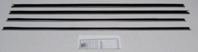 1970-71 Ranchero Flat Chrome Bead Inners & Outers W/O Buick Special Molding Authentic Window Felt...