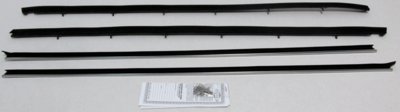 1977-79 Ranchero GT Brougham Replacement Window Felts Whiskers Kit (4pcs)