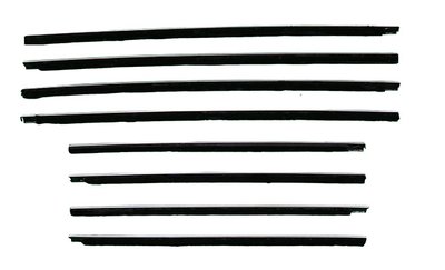 1960-63 Falcon 4 Door Sedan Station Wagon Authentic Window Felts Whiskers Kit (8pcs)