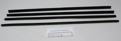 1970-77 Maverick 2 Door Sedan Authentic Window Felts Whiskers Kit (4pcs)