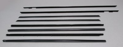 1963 Galaxie 2 Door Hardtop Authentic Window Felts Whiskers Kit (8pcs)