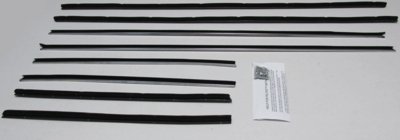 1969-70 Galaxie Fastback Authentic Window Felts Whiskers Kit (8pcs)