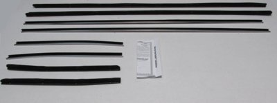 1969-70 Full-Size Ford Convertible Authentic Window Felts Whiskers Kit (8pcs)