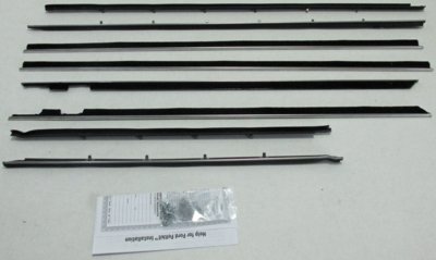 1963 Mercury Monterey 4 Door Sedan Authentic Window Felts Whiskers Kit (8pcs)