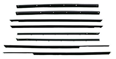 1966 Mercury Full-Size 4 Door Hardtop Authentic Window Felts Whiskers Kit (8pcs)