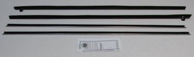 1969-70 Mustang Fastback Authentic Window Felts Whiskers Kit (4pcs)