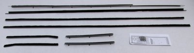 1961-63 Thunderbird 2 Door Hardtop Authentic Window Felts Whiskers Kit (4pcs)