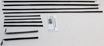 1961-63 Thunderbird Convertible Authentic Window Felts Whiskers Kit (10pcs)