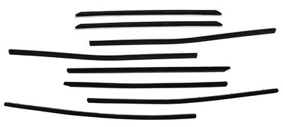 1970-71 Torino Brougham 4 Door Hardtop Authentic Window Felts Whiskers Kit (8pcs)