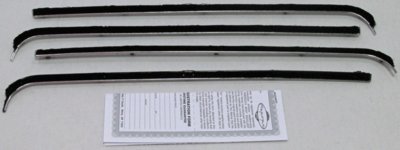 1953-55 Ford Pickup Truck Authentic Window Felts Whiskers Kit (4pcs)