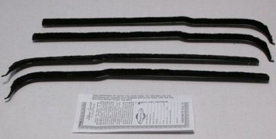 1961-66 Ford Pickup Truck Authentic Window Felts Whiskers Kit (4pcs)