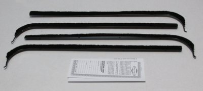 1967-70 Ford Pickup Truck Authentic Window Felts Whiskers Kit (4pcs)