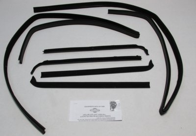 1980-87 1980-87 Ford Truck & 1980-86 Bronco Superkit Authentic Window Felts Whiskers Kit, Divisio...